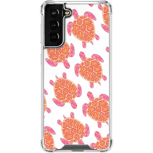 Cat Coq Sea Turtles Galaxy S21 FE Clear Case